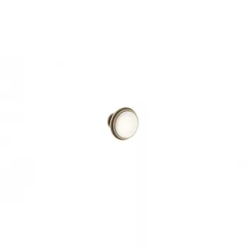 Fogantyú gomb Margarita óarany/porcelán bézs