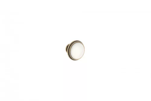 Fogantyú gomb Margarita óarany/porcelán bézs