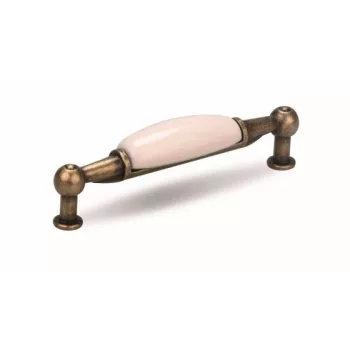 Fogantyú Sara 96 antik réz/porcelán fehér