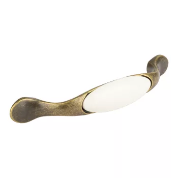 Fogantyú Gipa 96 antik réz/fehér porcelán