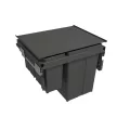GOLLINUCCI sortér 580 EVO, 600 mm, 2x29l + 2x8l, szürke, fedél és sín tartozékok