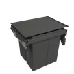 GOLLINUCCI sortér 580 EVO, 600 mm, 2x40l, szürke, fedél és sín tartozékokkal