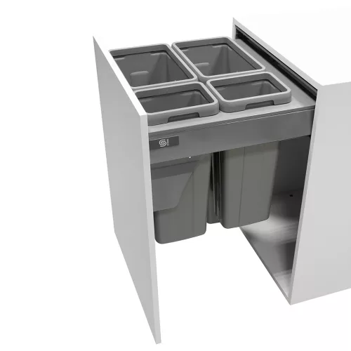 Strong szelektív hulladékgyűjtő 72L, 2x27L+2x9L