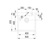 StrongSinks S3 Mosogató Duna 500, 500 x 505 mm rozsdamentes acél excenteres