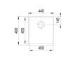 StrongSinks S3 Mosogató Eden 440 x 490 mm rozsdamentes acél