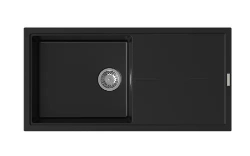 StrongSinks S3 Gránit mosogató Labe 1000, 1000 x 500mm,csepegtetővel, fekete