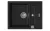 StrongSinks S3 Gránit mosogató Vardar 615, 615x500 mm, csepegt., fekete