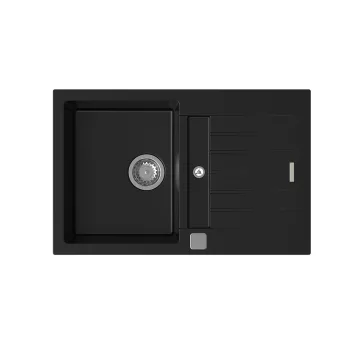   StrongSinks S3 Gránit mosogató Vardar 780, 780x500 mm, csepegt., feket