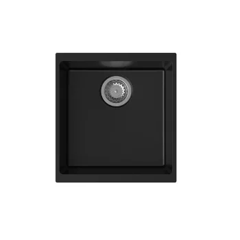   StrongSinks S3 Gránit mosogató Hron 430,430x460 mm, csepegtető nélkül, fekete