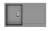 StrongSinks S3 Gránit mosogató ZALA 860,860 x 500mm,csepegtetővel, szürke