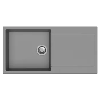   StrongSinks S3 Gránit mosogató ZALA 1000,1000 x 500mm,csepegtetővel,szürke