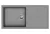 StrongSinks S3 Gránit mosogató Labe 1000, 1000 x 500mm,csepegtetővel, szürke