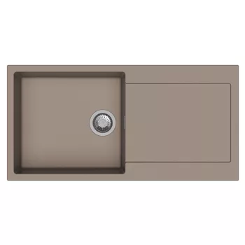   StrongSinks S3 Gránit mosogató ZALA 1000,1000 x 500mm,csepegtetővel,barna