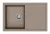 StrongSinks S3 Gránit mosogató Labe 780, 780 x 500 mm, csepegt.tálcával, barna