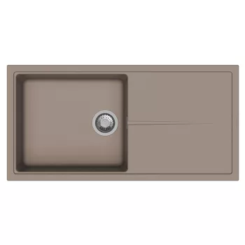   StrongSinks S3 Gránit mosogató Labe 1000, 1000 x 500mm, csepegtetővel, barna