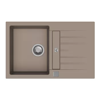   StrongSinks S3 Gránit mosogató Vardar 780,780x500mm,csepegt., ,barna