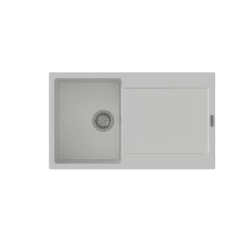  StrongSinks S3 Gránit mosogató ZALA 860,860 x 500mm, csepegtetővel, fehér