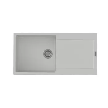   StrongSinks S3 Gránit mosogató ZALA 1000,1000 x 500mm,csepegtetővel,fehér