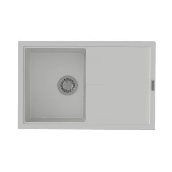   StrongSinks S3 Gránit mosogató Labe 780, 780 x 500mm, csepegtetővel, fehér