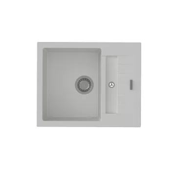   StrongSinks S3 Gránit mosogató Vardar 615, 615x500 mm, csepegtető, fehér