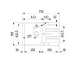 StrongSinks S3 Gránit mosogató Vardar 780, 780x500 mm,csepegt, fehér