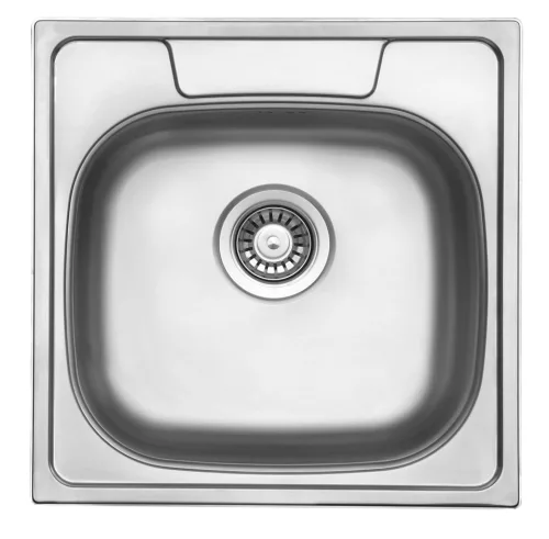 StrongSinks S1 Öko Mosogató szatén rozsdam. acél 480x480, felső szer.