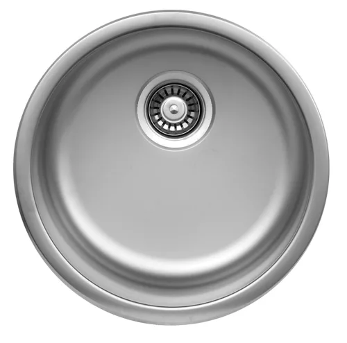 StrongSinks S1 Öko Mosogató szatén rozsdam. acél kerek átm.444mm,felső szer.