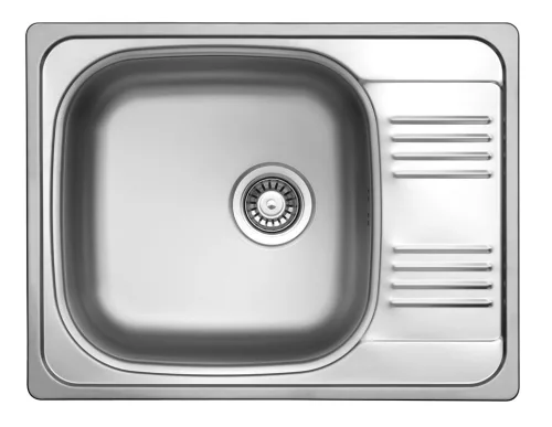 StrongSinks S1 Mosogató Odra polír. rozsdam. acél 652x503 csepegtető,felső szer.